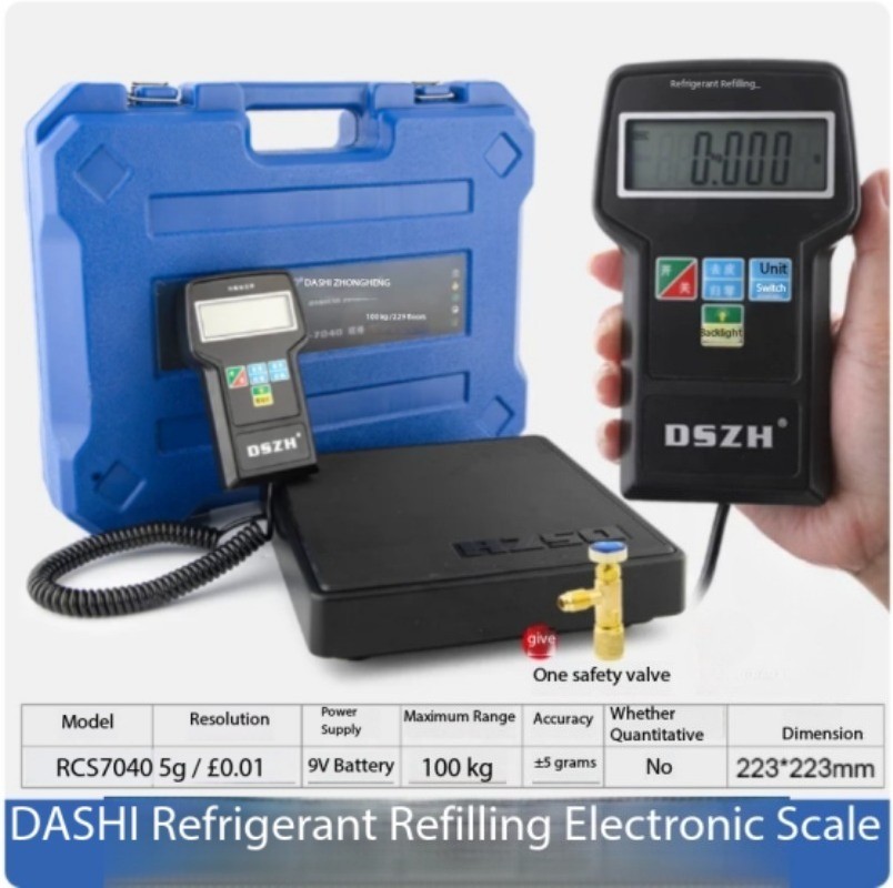 High-Precision Weighing Scale for Automatic Quantitative Charging of Refrigerant