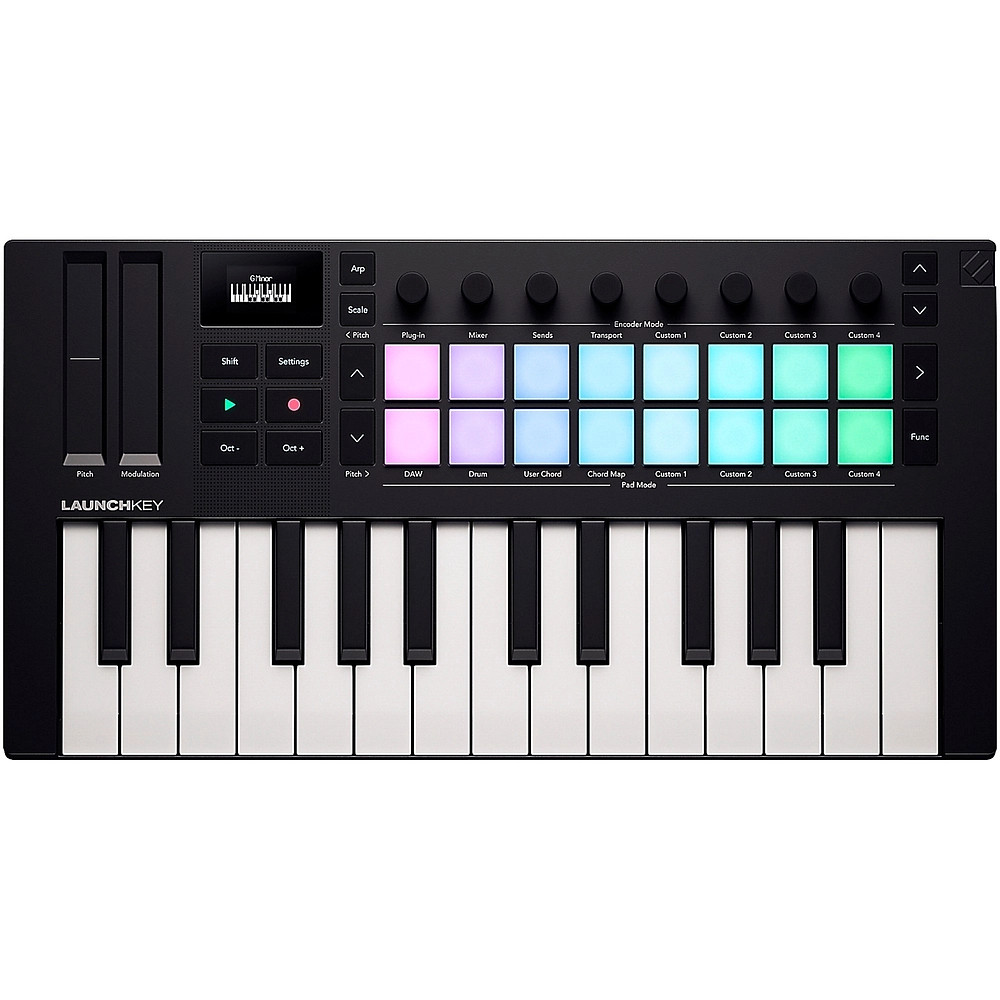 Novation Launchkey MK4 Keyboard Cntrllr wFocusrite InterfaceYamaha Monitors 25