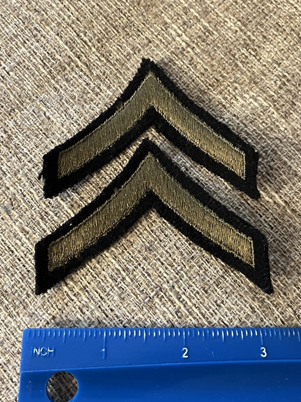 Pair Of WWII Army Private Enlisted Patches INV12930