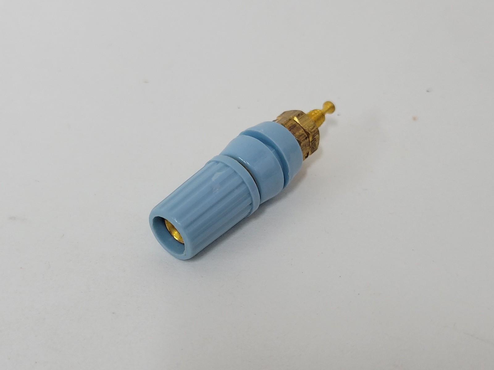12X light blue 5 way binding posts - gold plated hardware - excellent condition