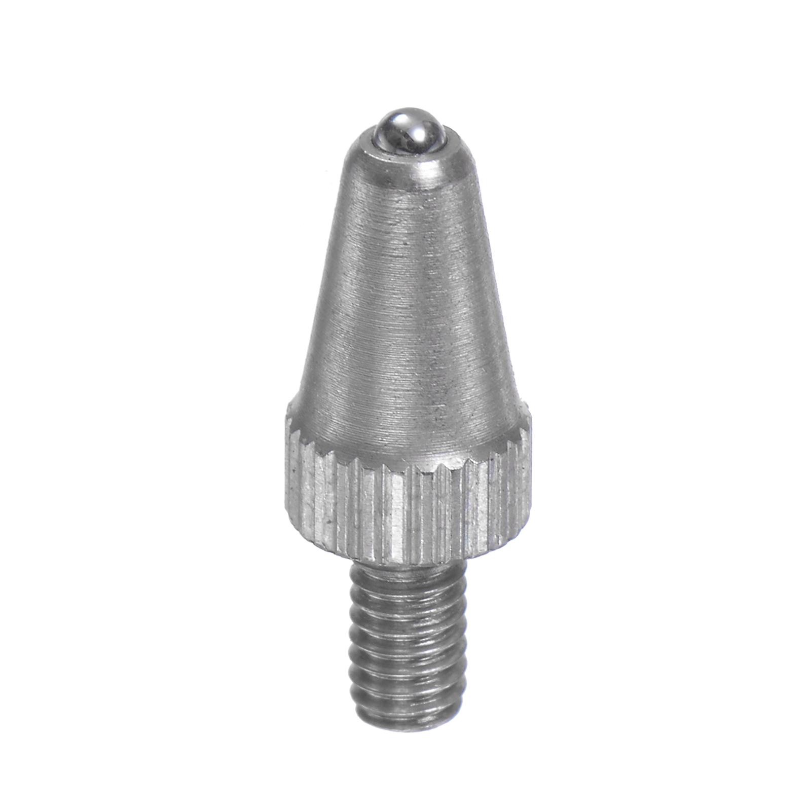 Dial Indicator Contact Point, 1.5mm Dia Carbide Ball Tip M2.5 Thread 9mm Length