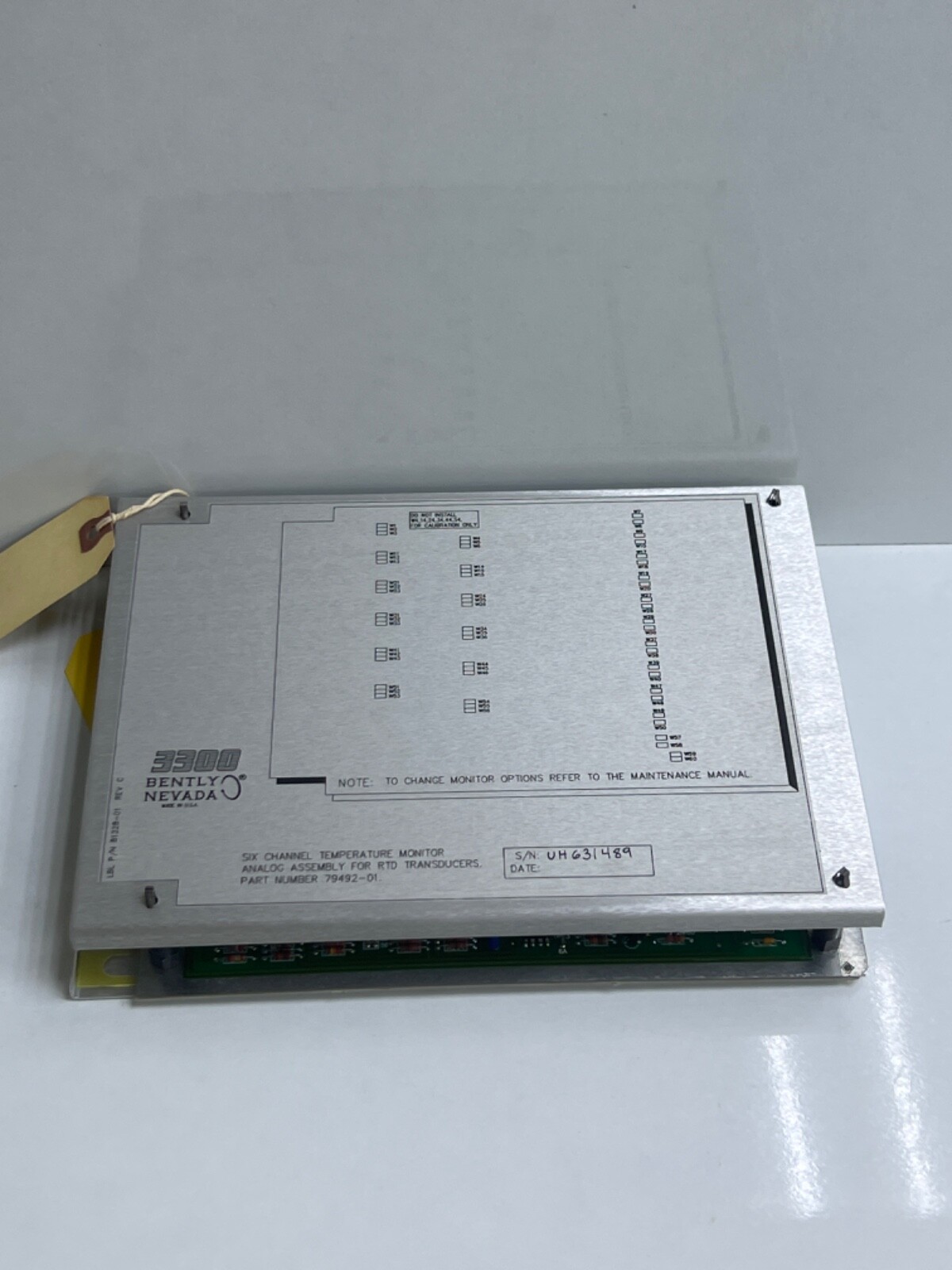 BENTLY NEVADA 79492-01 SIX CHANNEL TEMPERTURE MONITOR