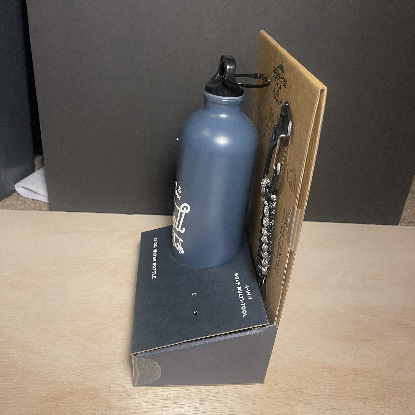 Adventure Water Bottle & Fishing Tool Set . Missing One Tool Pictured 2x🔥
