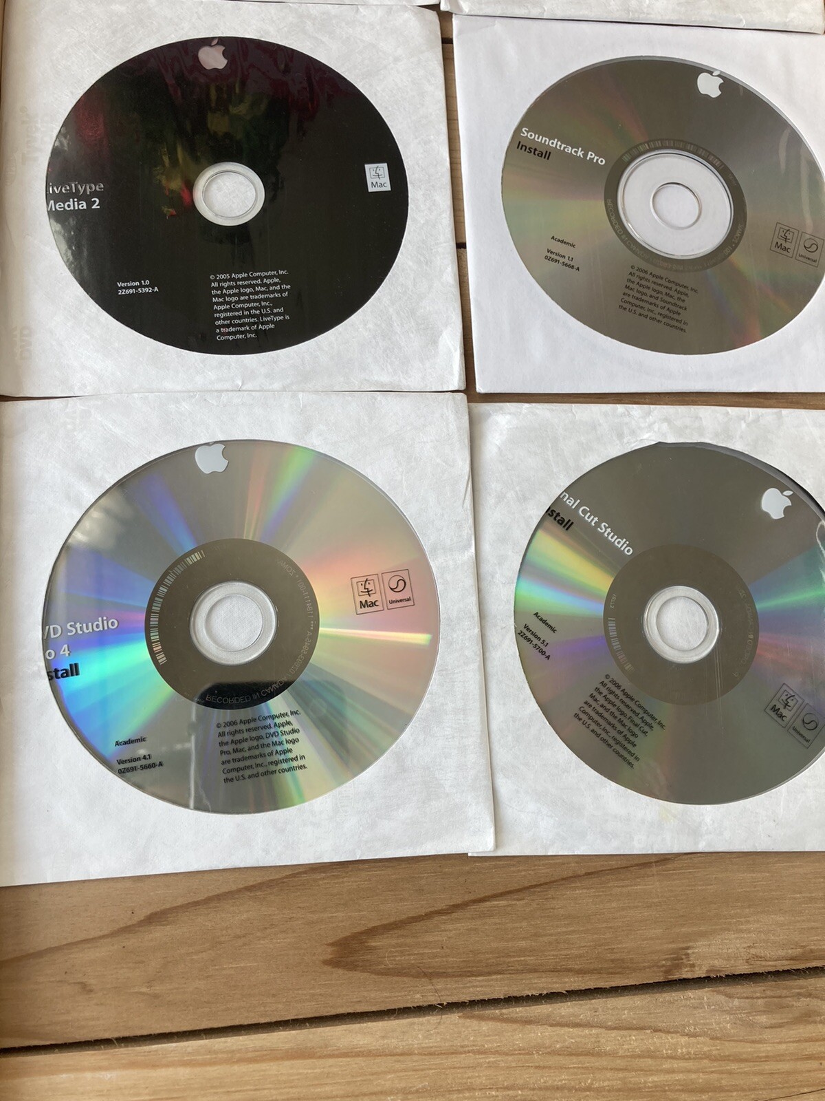 2005 Final Cut Studio Apple Mac Install Disc DVD 5.1 Retail Software .