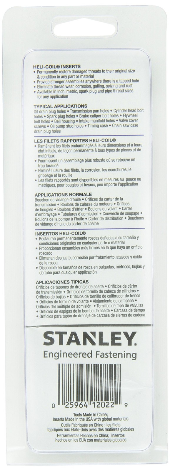 Helicoil 5544-12 Thread Repair Kit, M12x1.5 [fine] (554412)