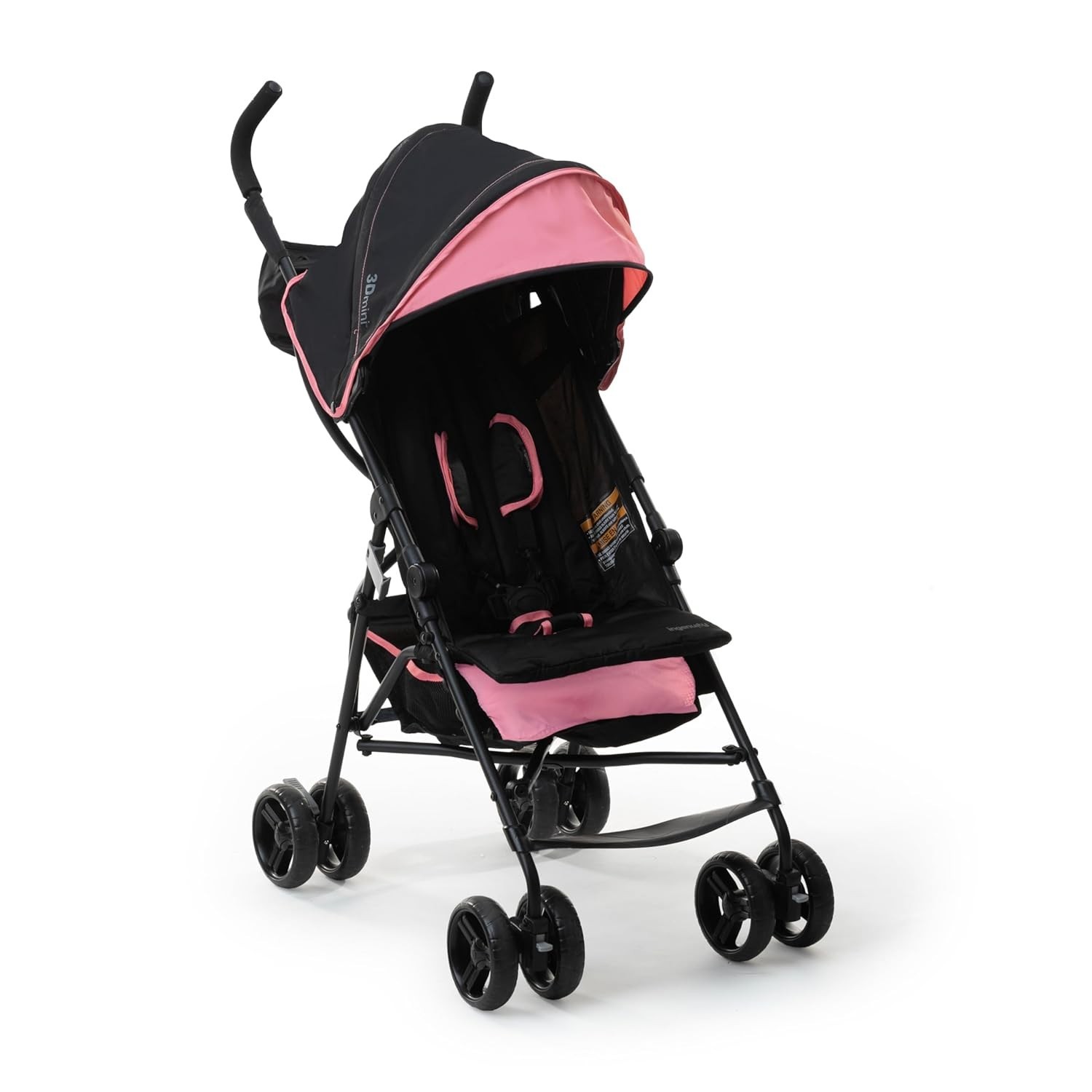 3D Mini Convenience Stroller Lightweight Compact Fold Recline Umbrella Pink