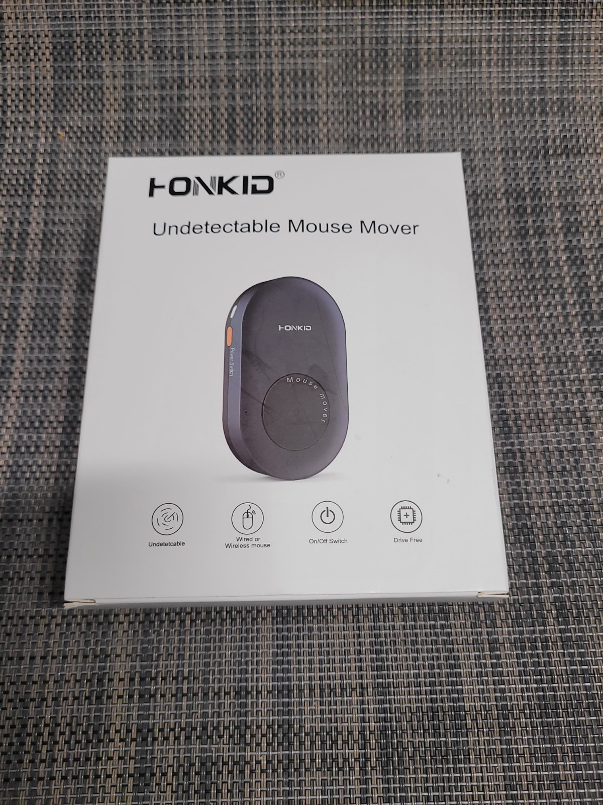 HONKID Undetectable Mouse for Moving with On/Off Switch USB Port