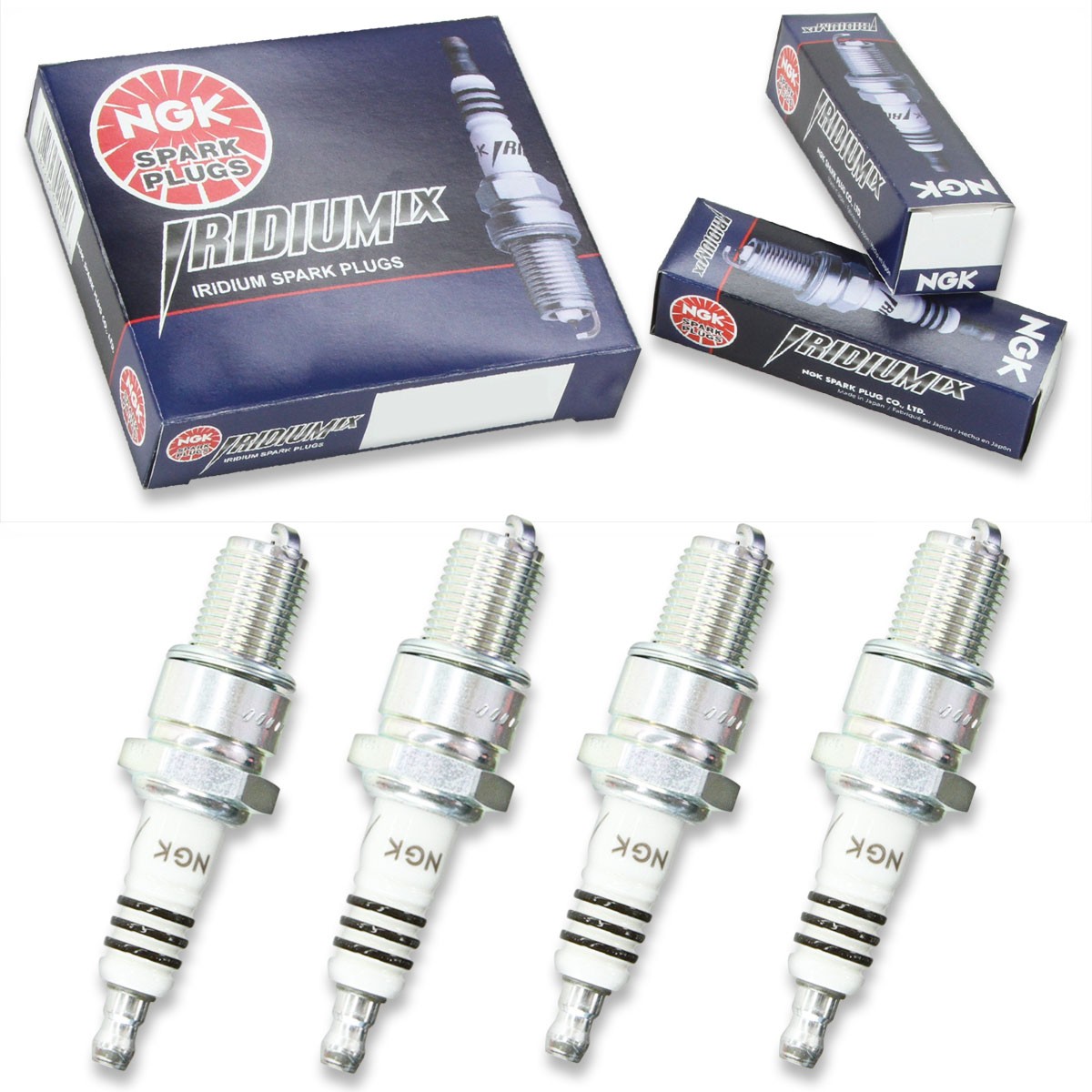 4pcs 1997 Maico RE320 NGK Iridium IX Spark Plugs 320 Kit Set Engine mz