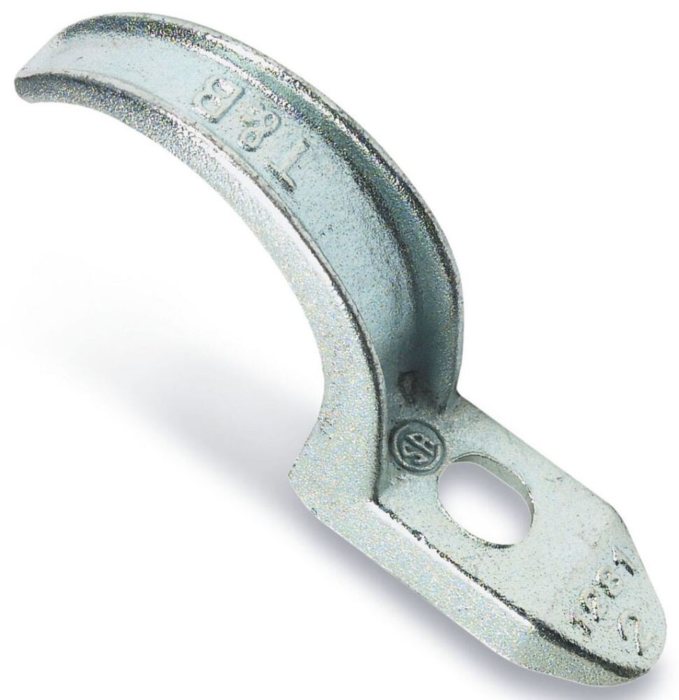 Thomas & Betts 1280, Conduit Strap, 1-1/2In Electrogalv Iron Pipe Strap, 11 PC