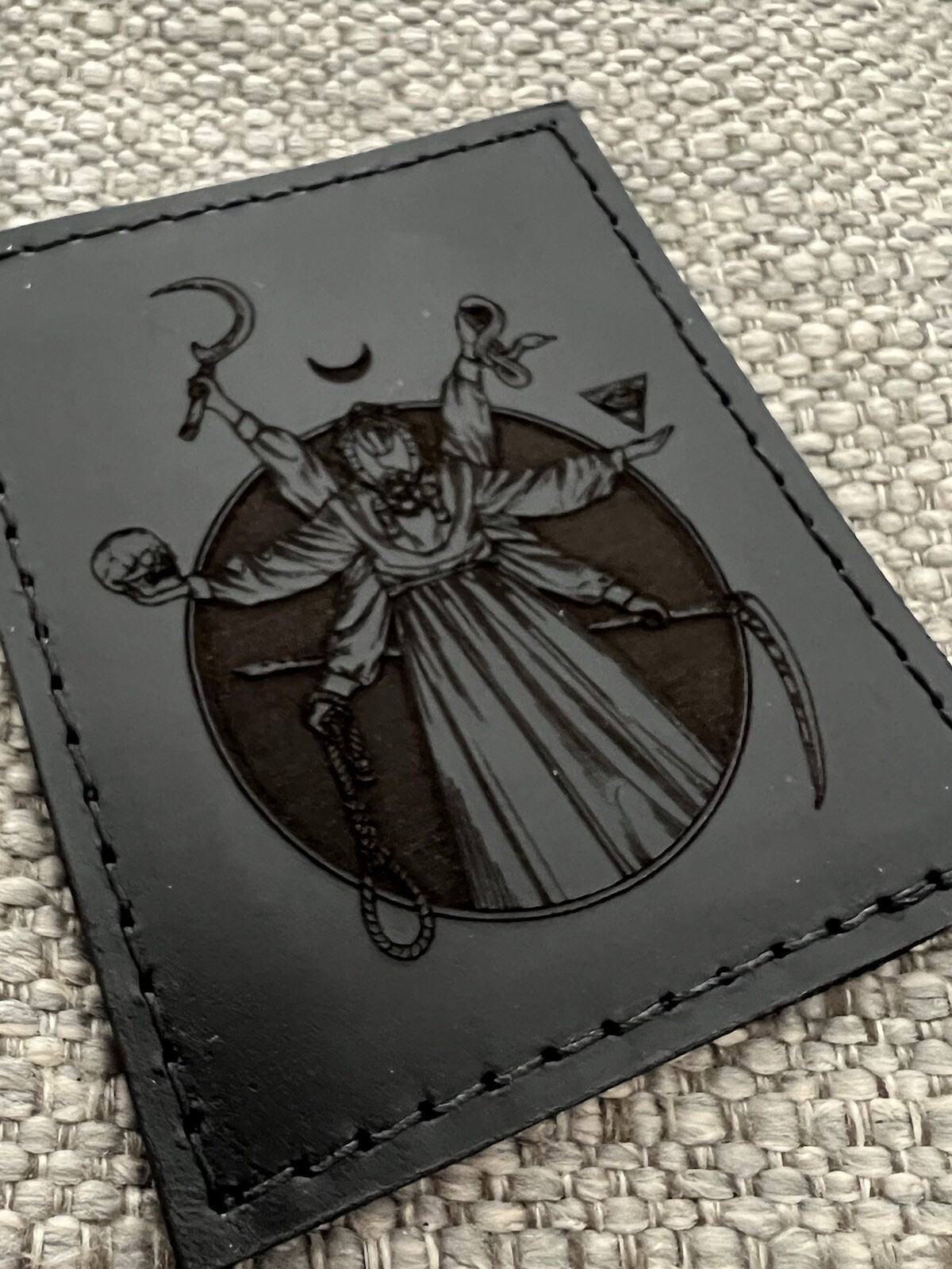 White Phosphor “Murdered Out Wraith” Patch Black Leather Variant