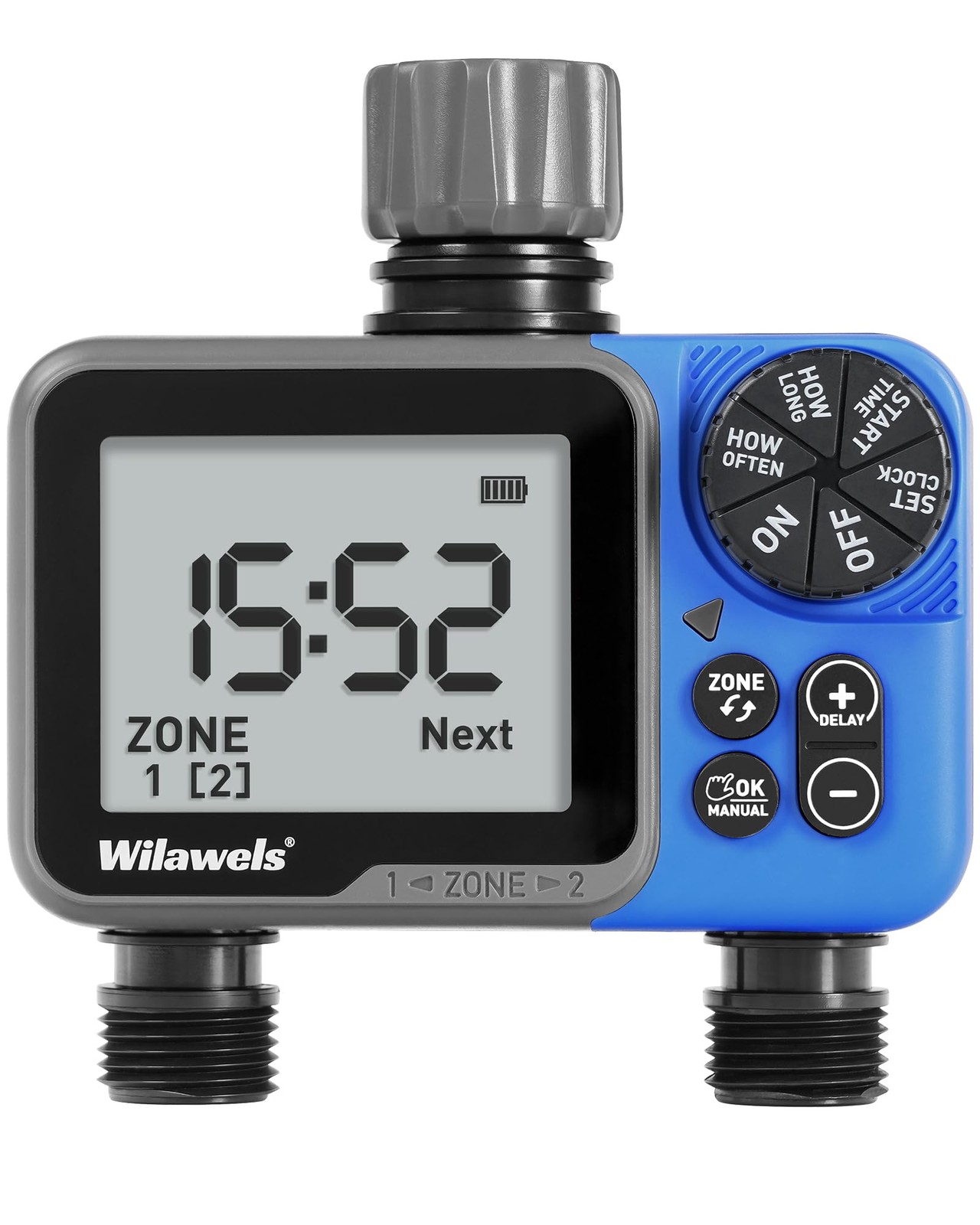 Water Timer for Garden Hose, 2 Zone Sprinkler Timer, Automatic Irrigation Sys...