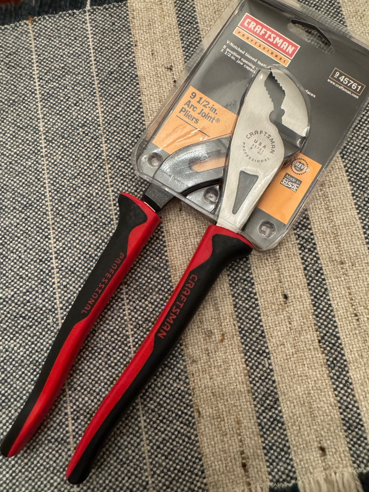 Craftsman Professional 45761 9-1/2” Arc Joint Pliers USA Made