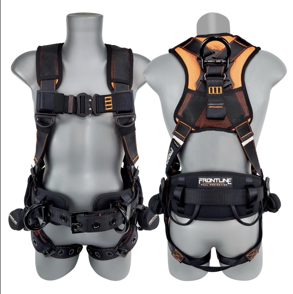 Frontline 110CTB Combat Lite Full Body Safety Harness M/L Aluminum OSHA ANSI