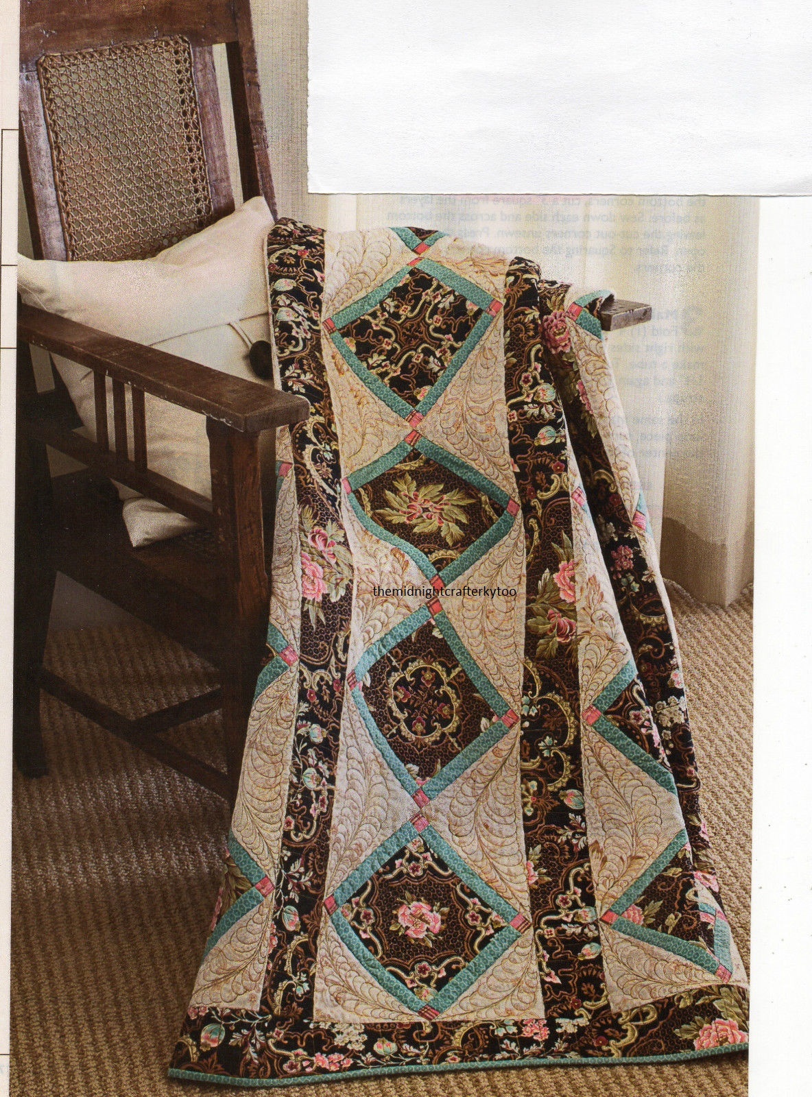 English Tiles Quilt Pattern Pieced KE