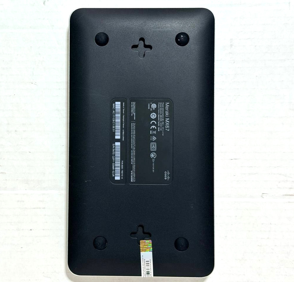 CISCO Meraki MX67, MX67-HW - Cloud Managed Security Appliance