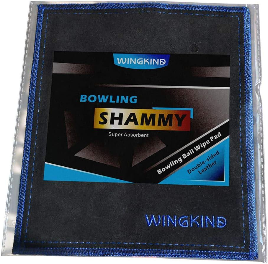 Bowling Shammy Bowling Ball Leather Towel (Black)