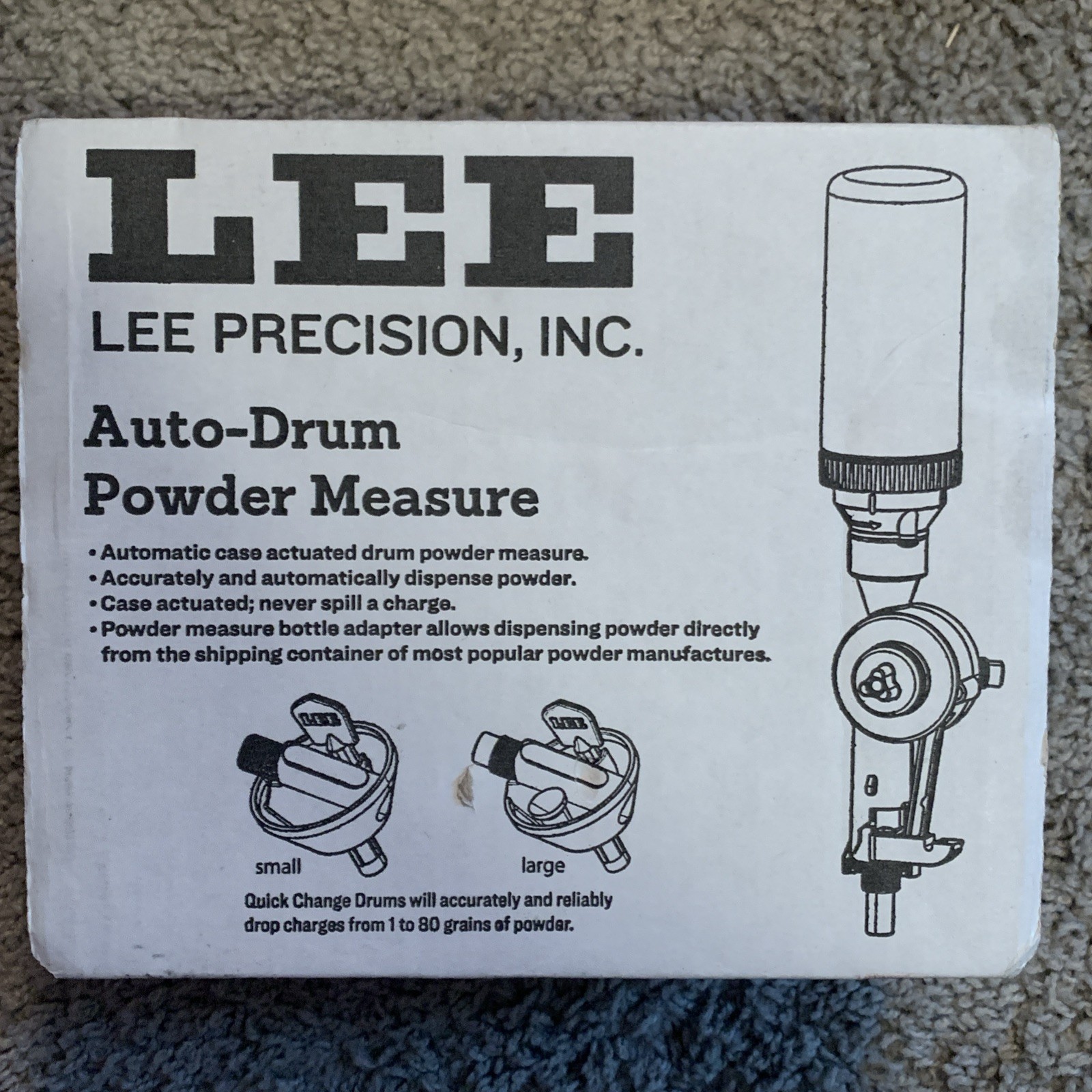 Lee Precision 90811 Auto-Drum Powder Measure