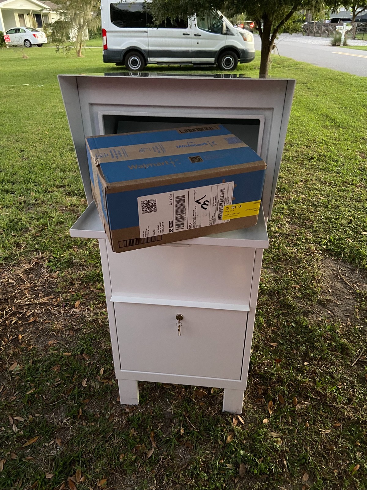 Parcel Box Package Letter Mailbox Secure Courier Lock Box 4 Amazon UPS FedEx