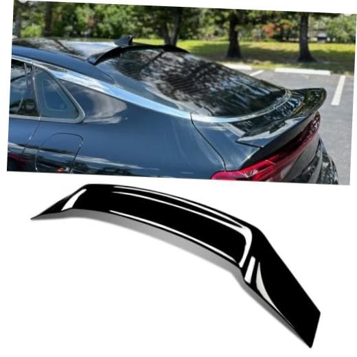 Rear Spoiler Compatible with 2021-2024 KIA K5 LX LXS EX, Gloss Black R Style