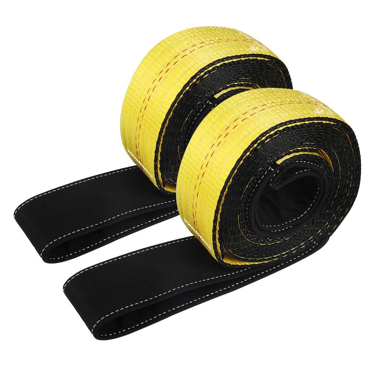 JCHL Lift Sling Straps 10'x2" 15000 Pound Capacity 2-Pack Heavy Duty Lifting