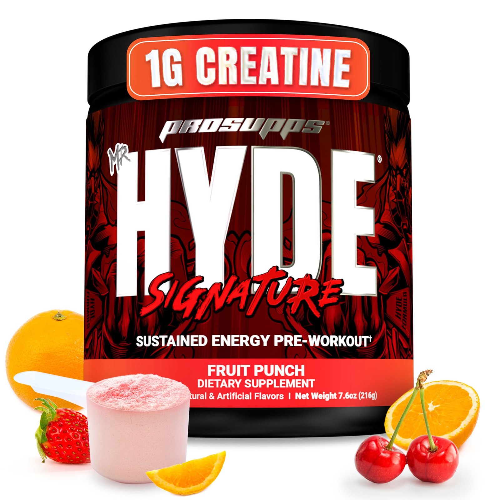 PROSUPPS Mr. Hyde Signature Pre Workout Powder with Creatine, Beta Alanine
