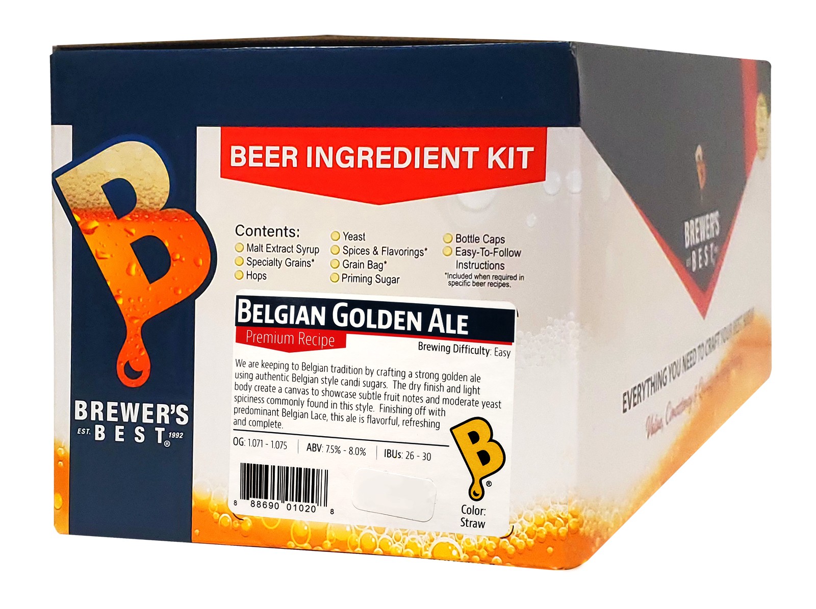 Belgian Golden Ale 5 Gallon Home Beer Making Ingredient Kit