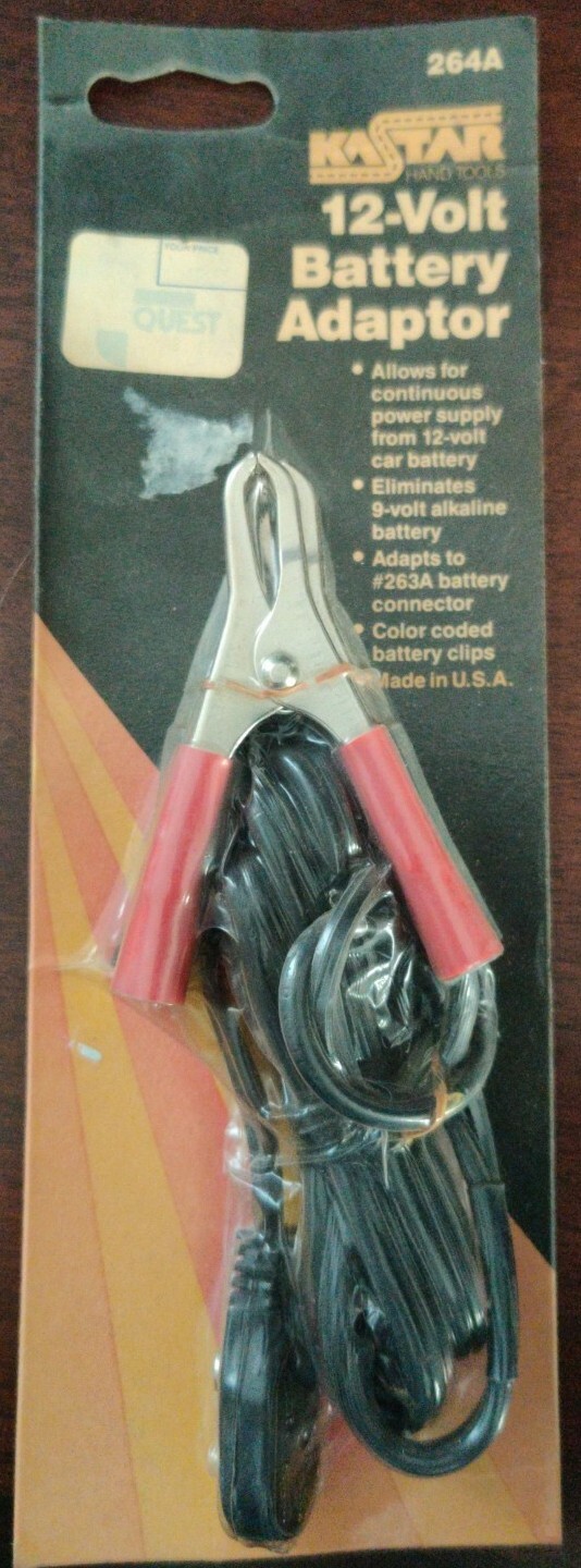 KASTAR 264A 12-VOLT BATTERY ADAPTOR