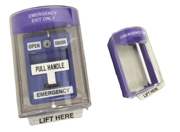 Dortronics 6510/COV Protective Cover for Pull Station Stopper Flush Mount Blue