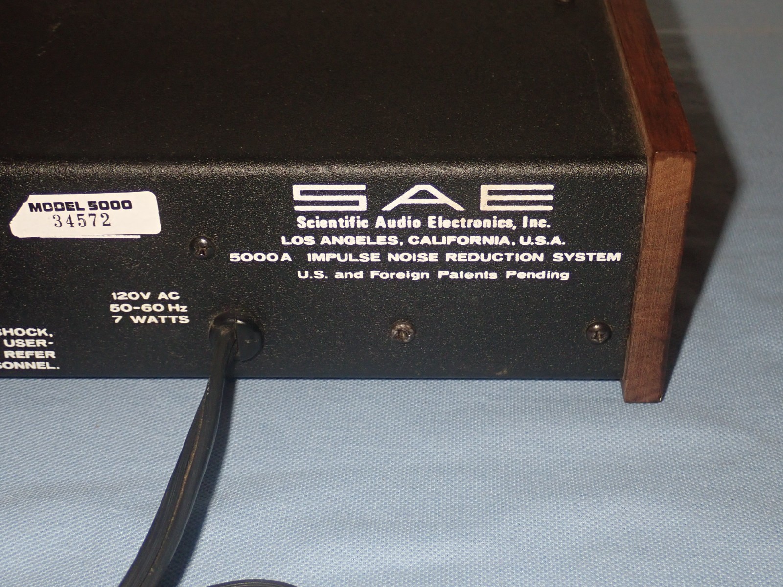 SAE 5000A Impulse Noise Reduction System Works Serviced