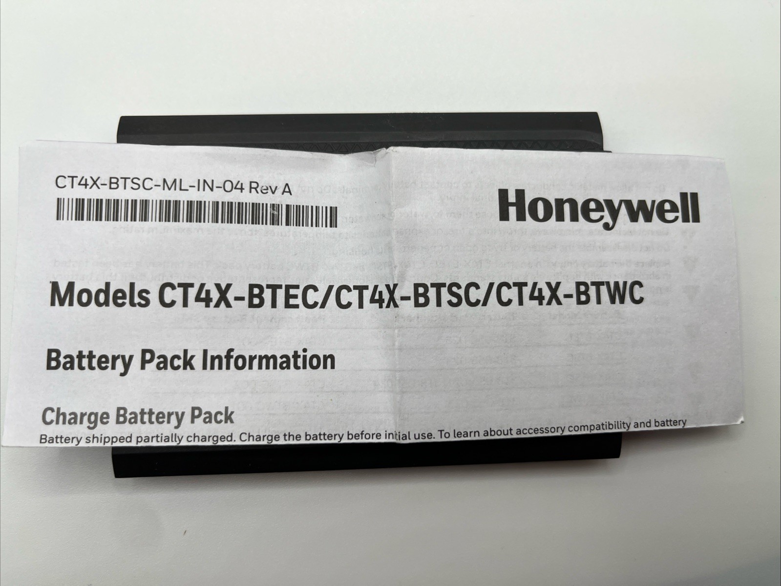 CT4X-BTSC CT4X-BTSC-01 Battery For Honeywell CT45 CT47