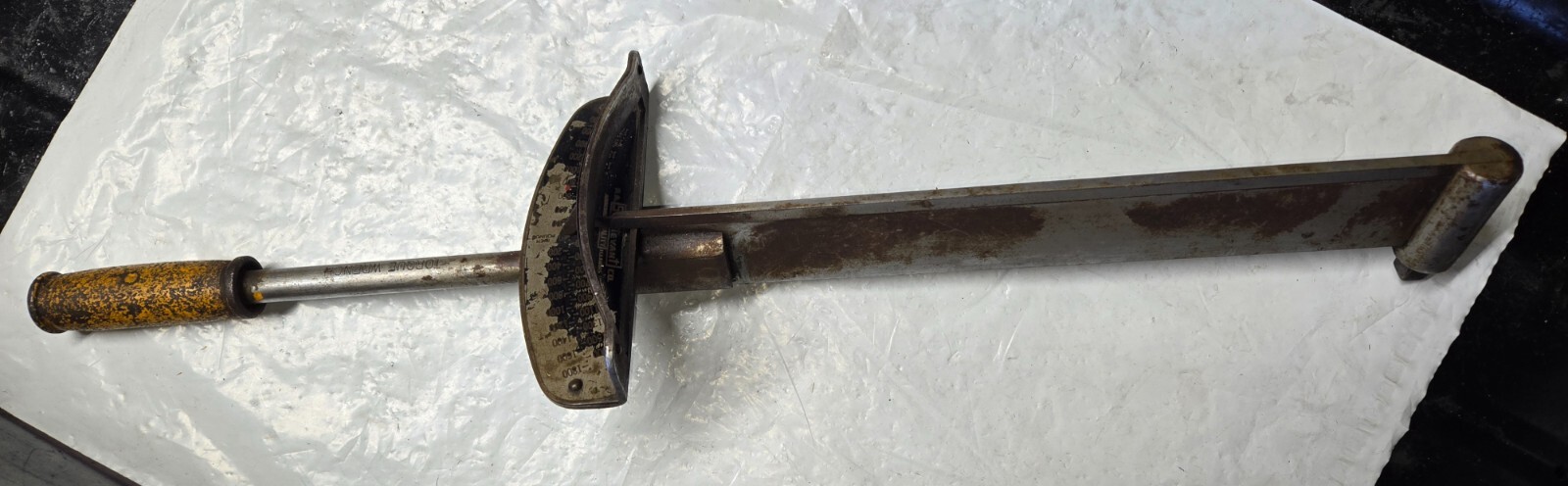 Sturtevant 1/2" Drive Flat Beam Torque Wrench 1800 Inch Pounds, Used Vintage