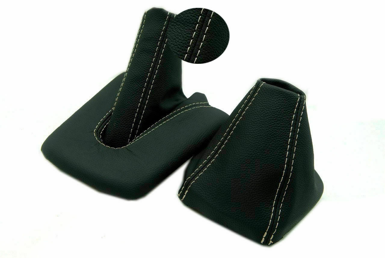 Fits 03-08 BMW M3 Z4 E85 Vinyl EBrake Boot & Manual Shift Boot Set Black, Beige