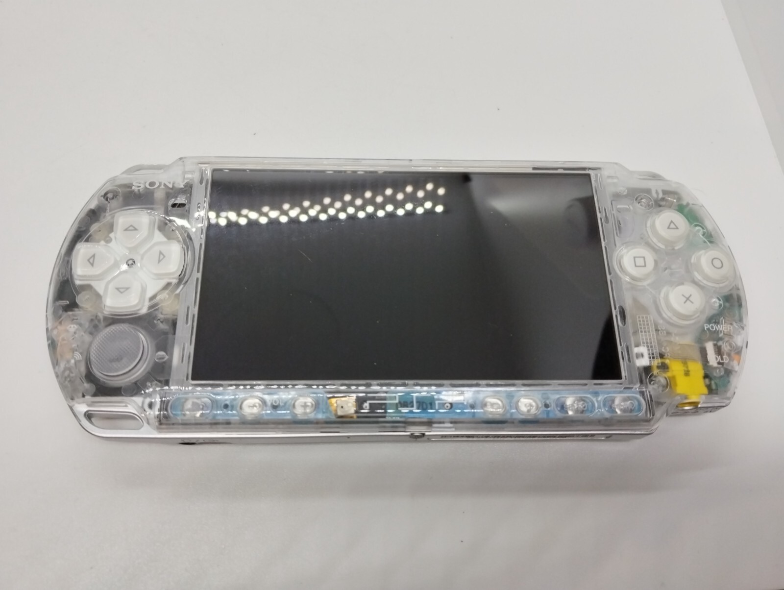 Sony PSP-3000 Playstation Portable Handheld Console Clear Shell Custom