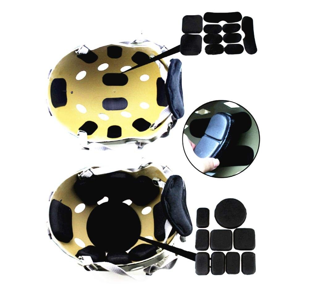 Universal Airsoft Motorcycle Helmet Foam Pads Padding Medium, Black