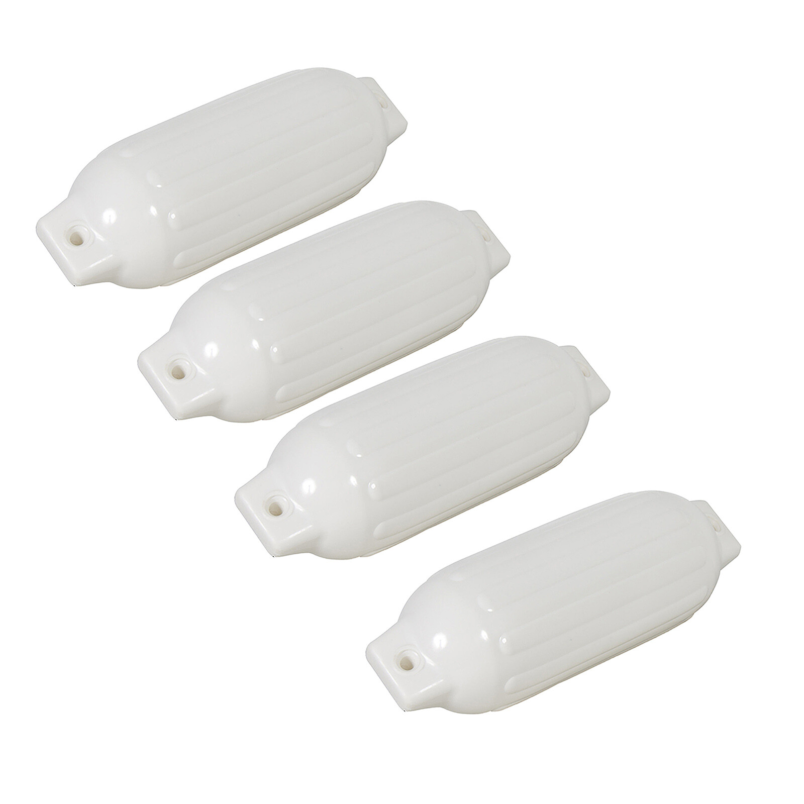 4PCS 4.5" X 16" Ribbed Boat Fenders Marine Vinyl Bumper Dock Shield Protection
