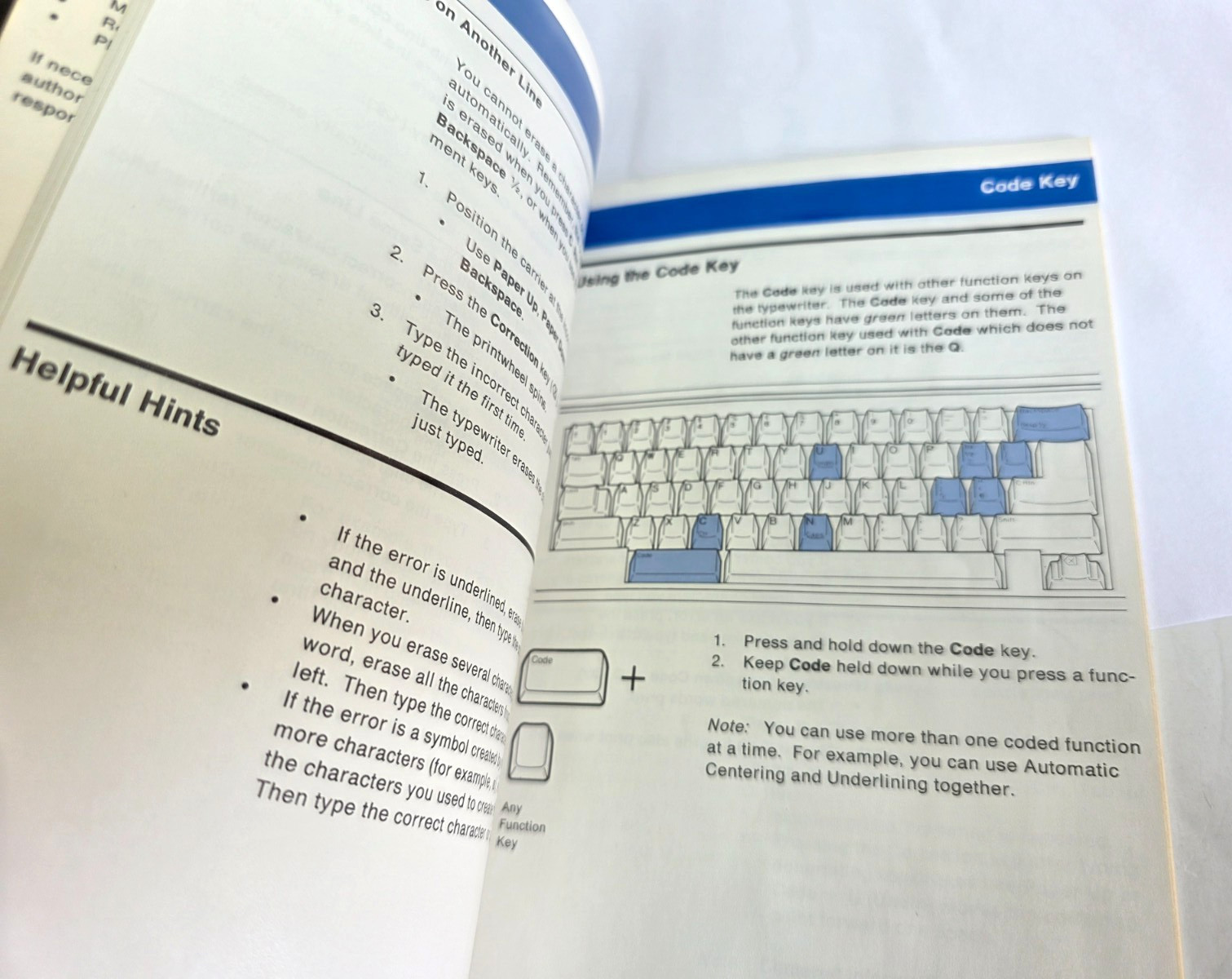 IBM Selectric System 2000 Wheelwriter 3 Typewriter Operators Guide 1985