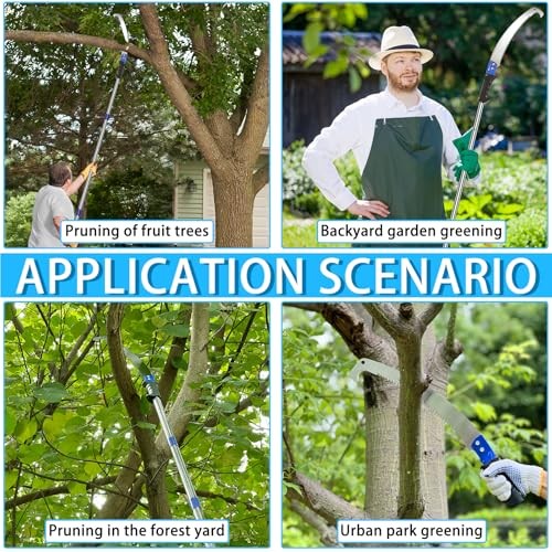 [14 feet] Pole Saws for Tree Trimming Extendable High Pruning Saws Manually