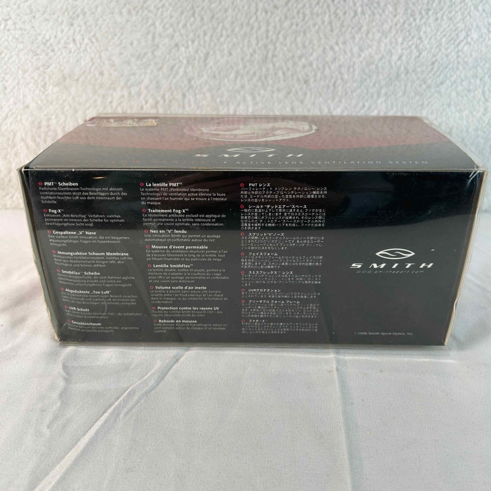 Smith Zermatt PMT Airflow Series Ski Snowboard Goggles Black Gold Lens New