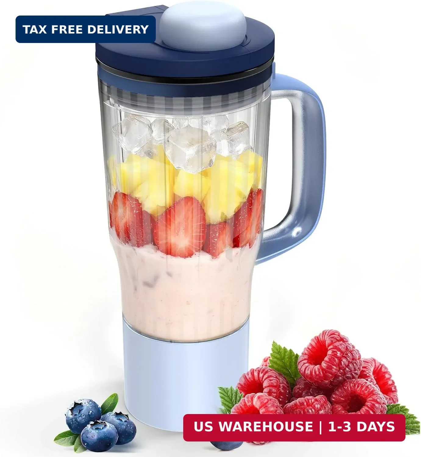 26oz Travel Tumbler Replacement for Ninja BlendBOSS Blender, Personal Smoothie C