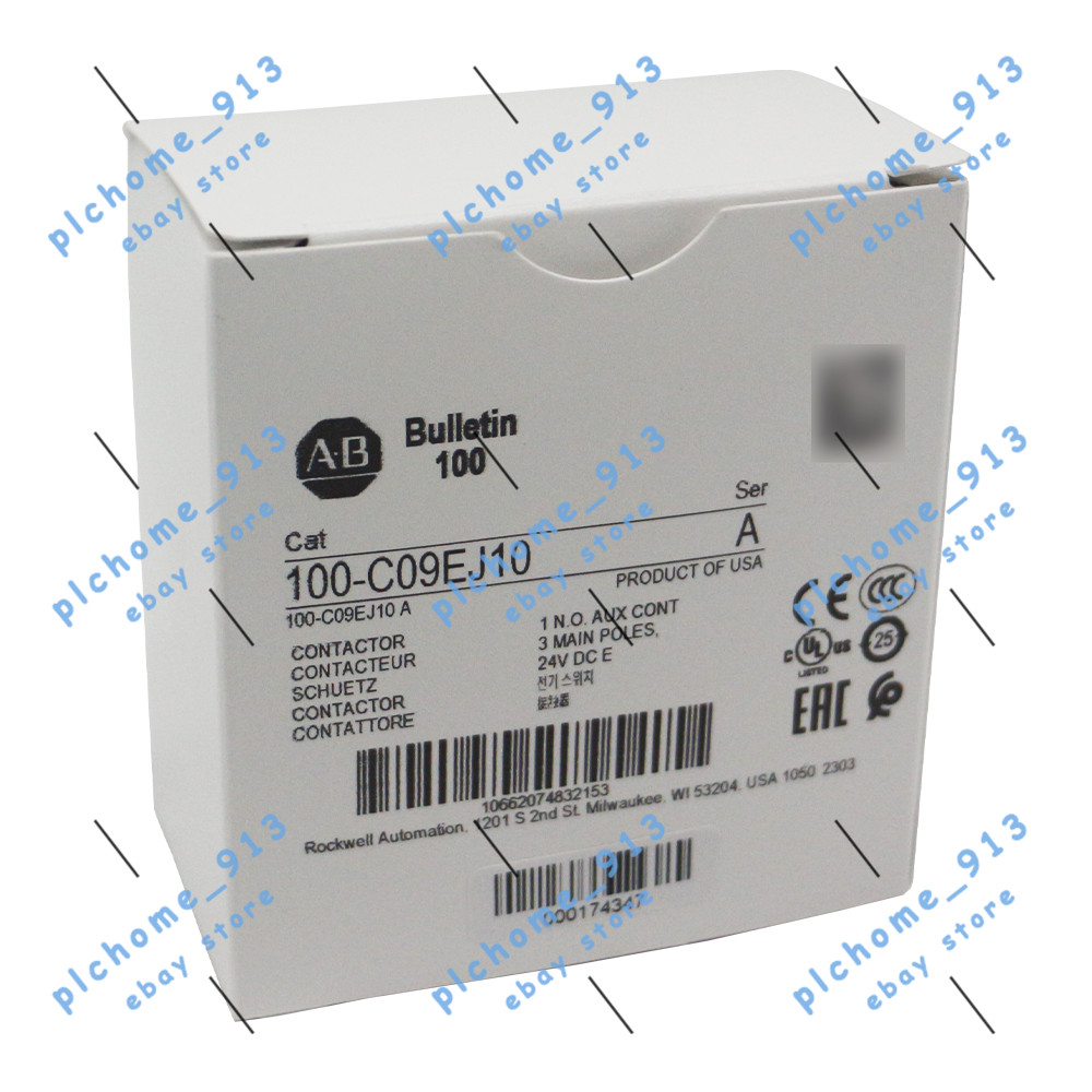 NEW 100-C09EJ10 IEC 9 A Contactor Allen-Bradley 24V DC Screw Terminals