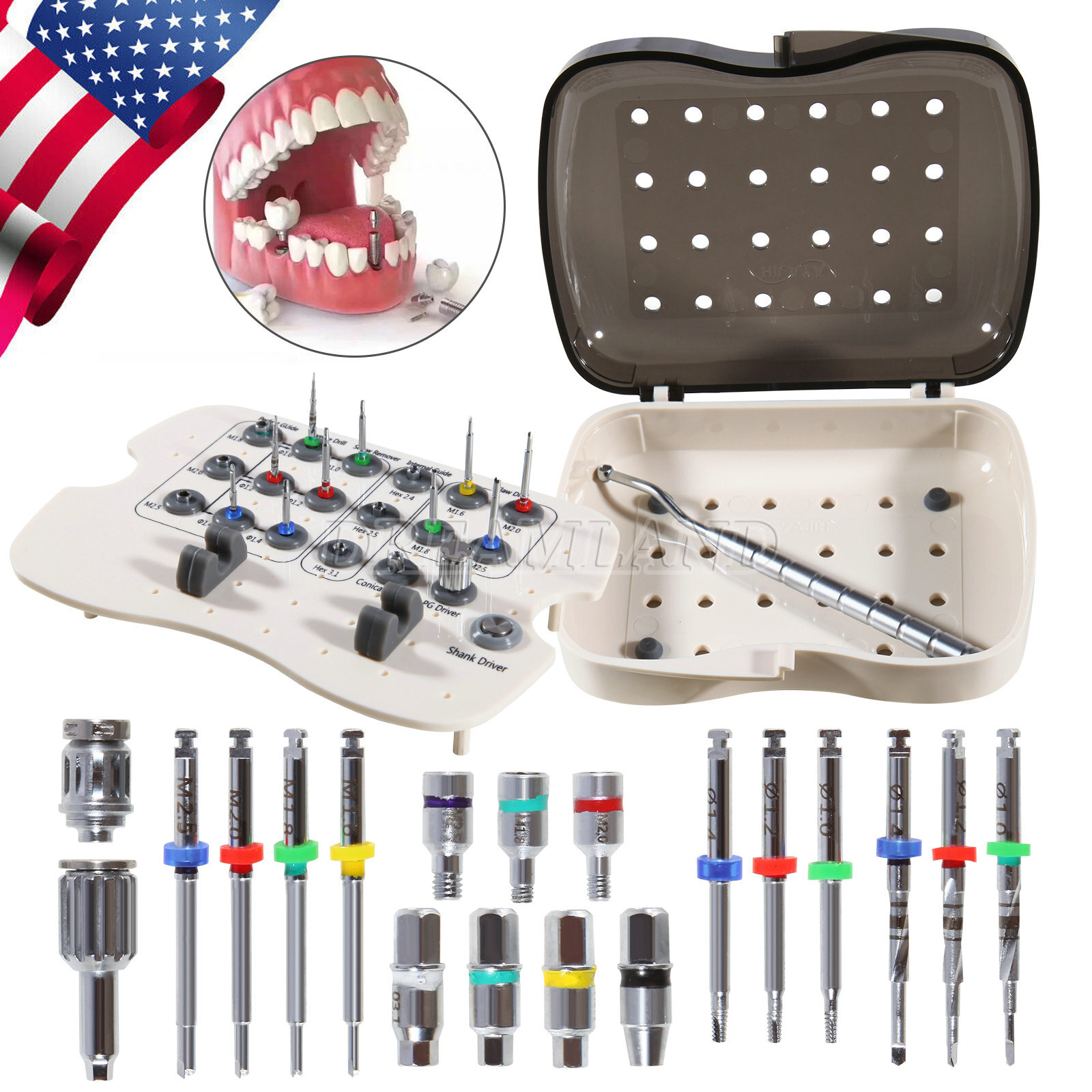 US Implant Broken Screw Remover Kit Surgical Tool NeoBiotech SR Instrument