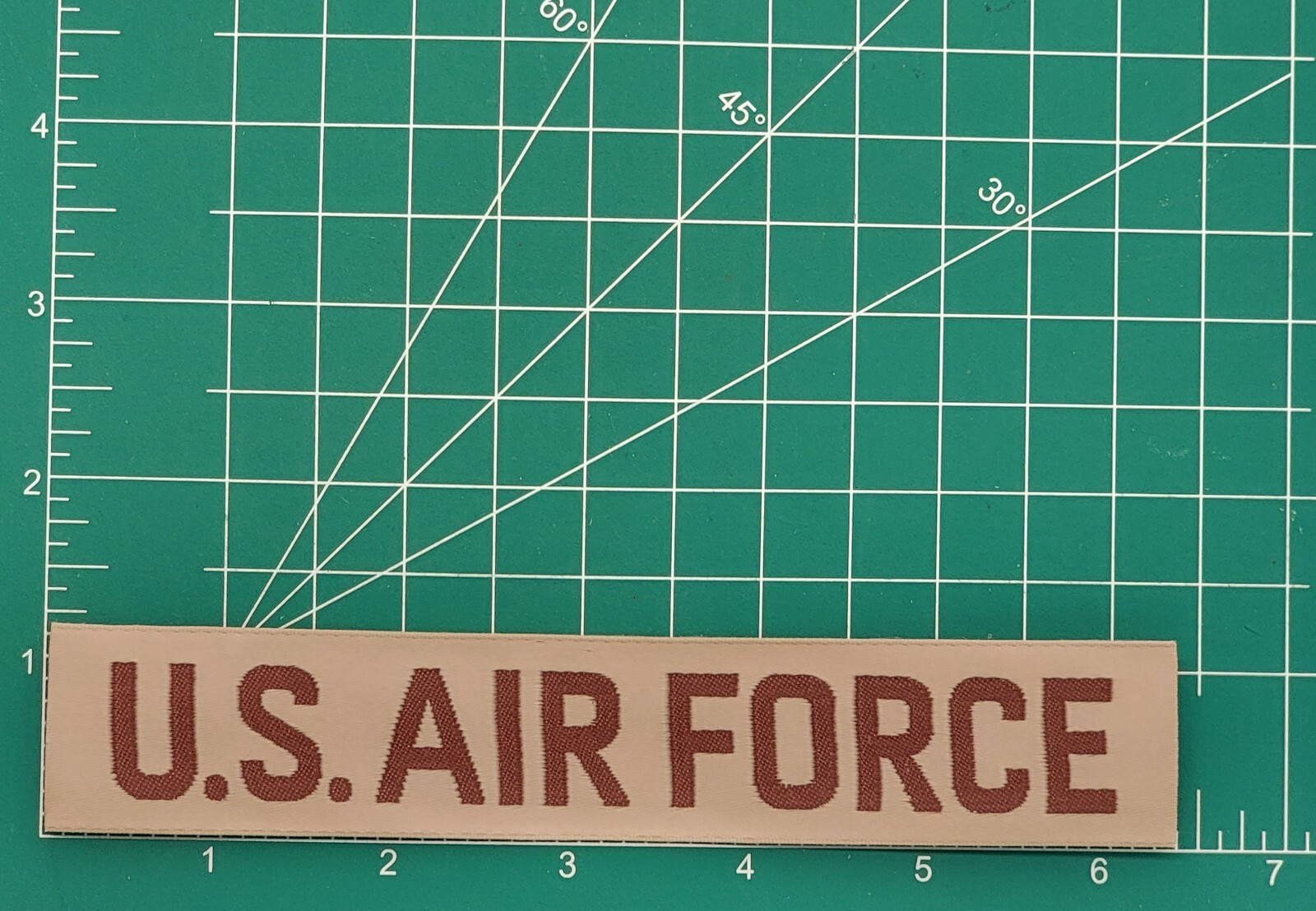 USAF Patch US Air Force Desert Tan Name Tape Strip New