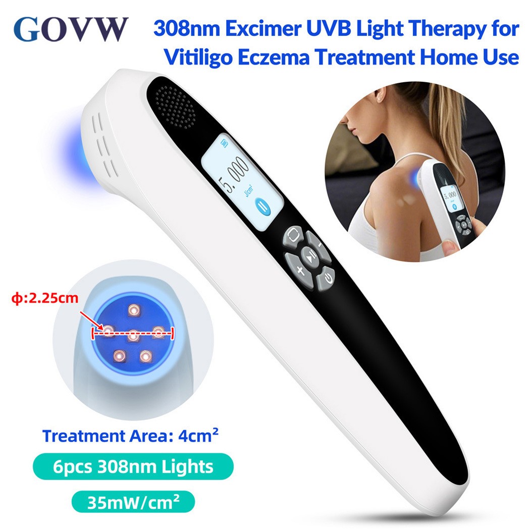 308nm UV Light Facial Feet Skin Diseases Care Phototherapy Treatment 35mW/cm²