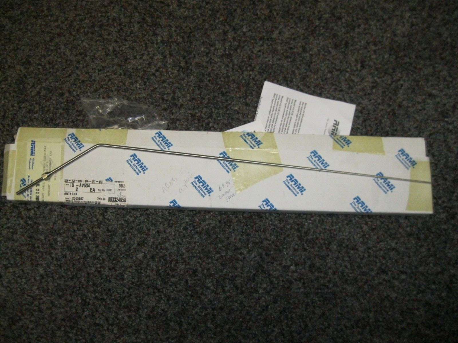 NEW RAMi AV-534 rod type VHF Antenna 118 - 137 MHZ missing gaskets