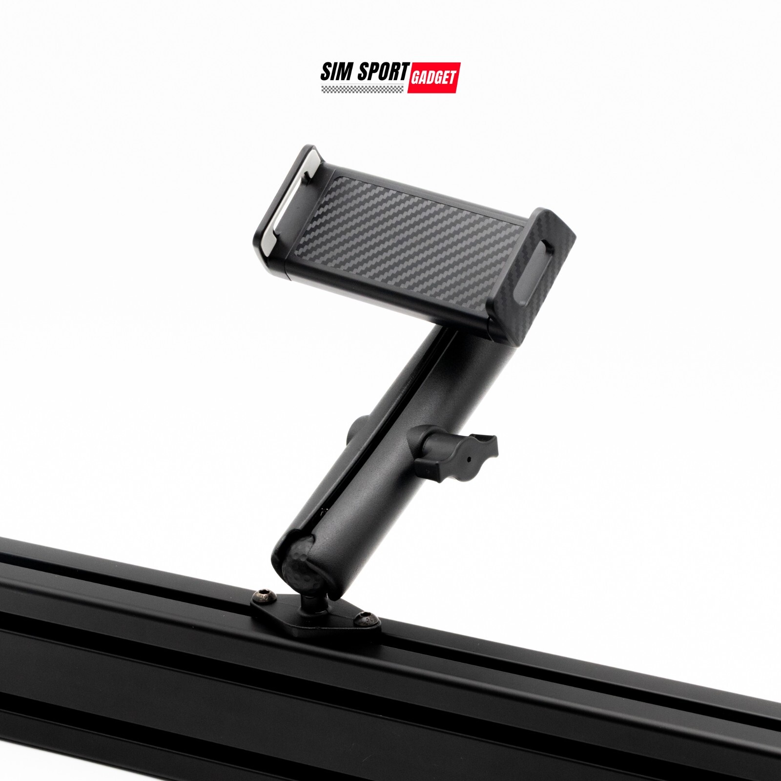 Heavy-Duty Tablet Holder for Sim Rig | Adjustable Swivel Mount | Sim Racing |