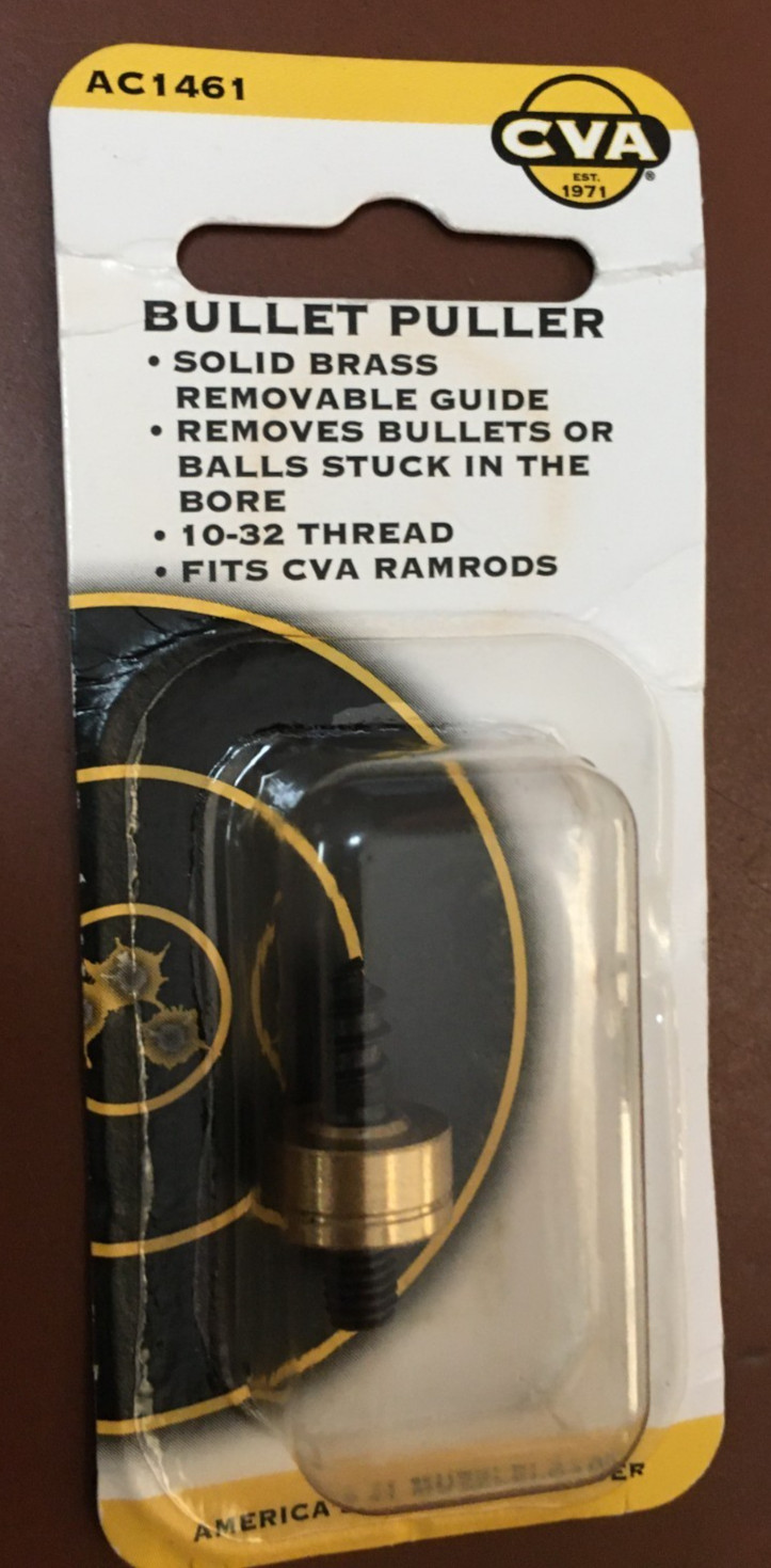 CVA Brass Bullet Puller 10-32 Tread Fits CVA Ramrods Removable NOS