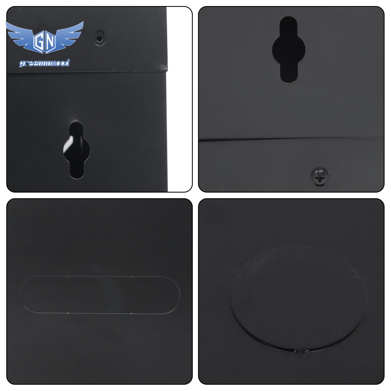 9U Wall Mount Network Server Rack Cabinet Enclosure 15.5'' Deep Door Lock Balck
