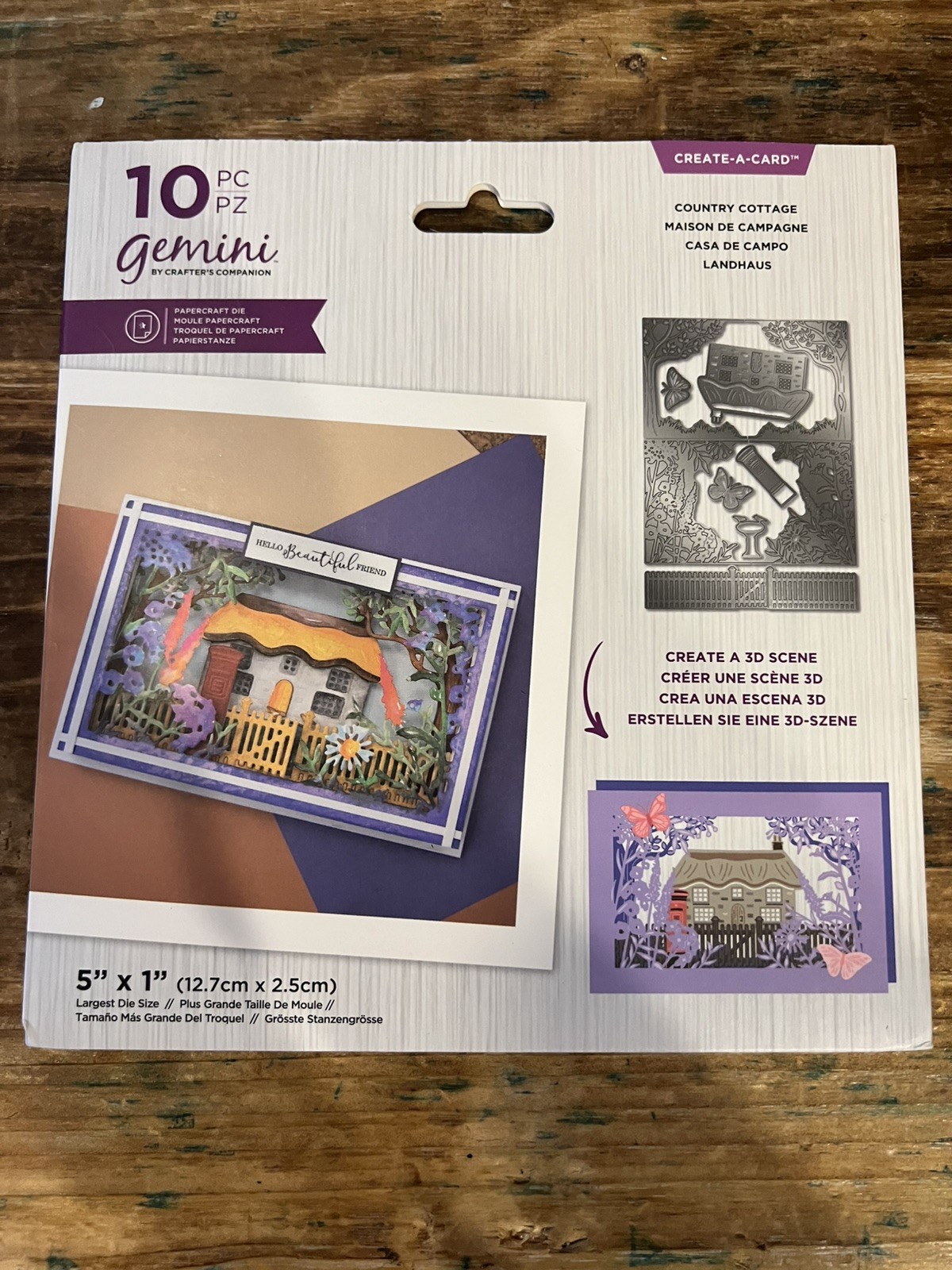 Crafter's Companion Gemini Country Cottage 10 pieces paper die