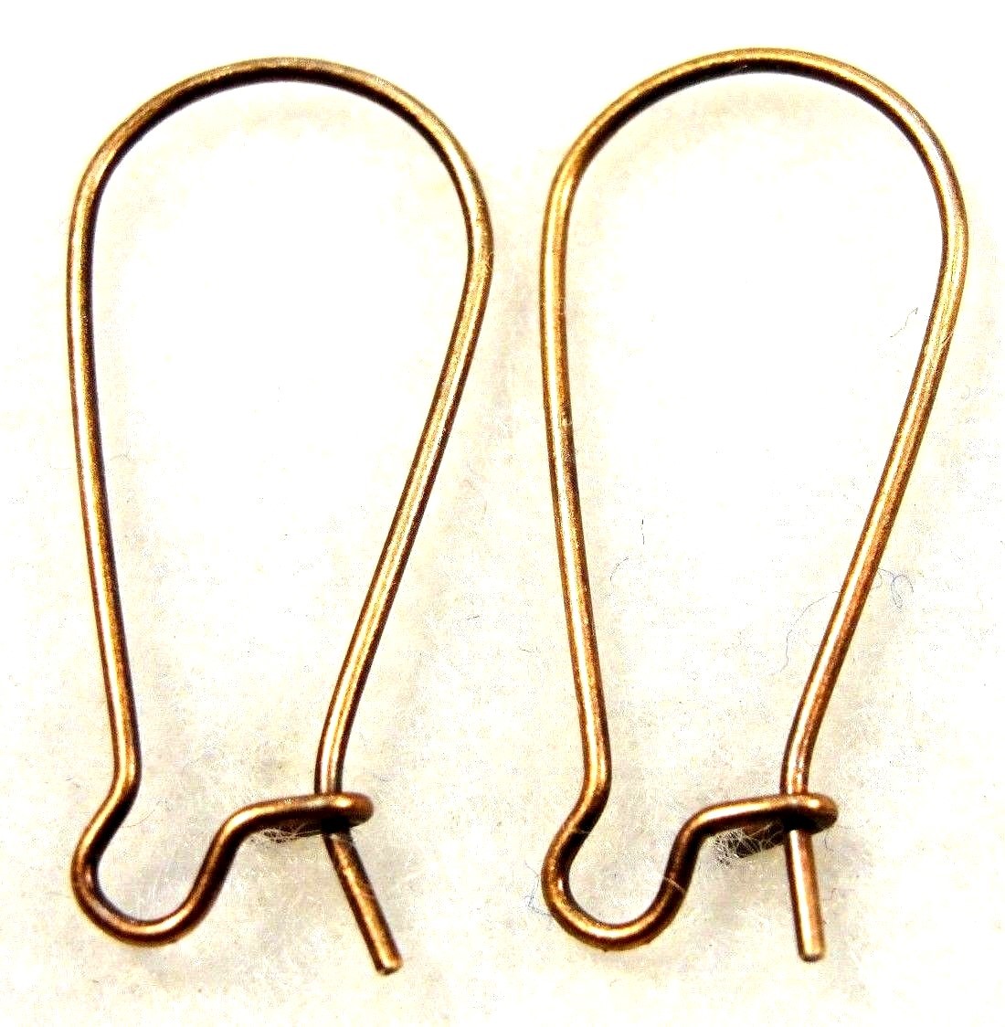 100Pcs. WHOLESALE Antique Copper KIDNEY Earring Hooks 25mm (1") Tibetan Q0677