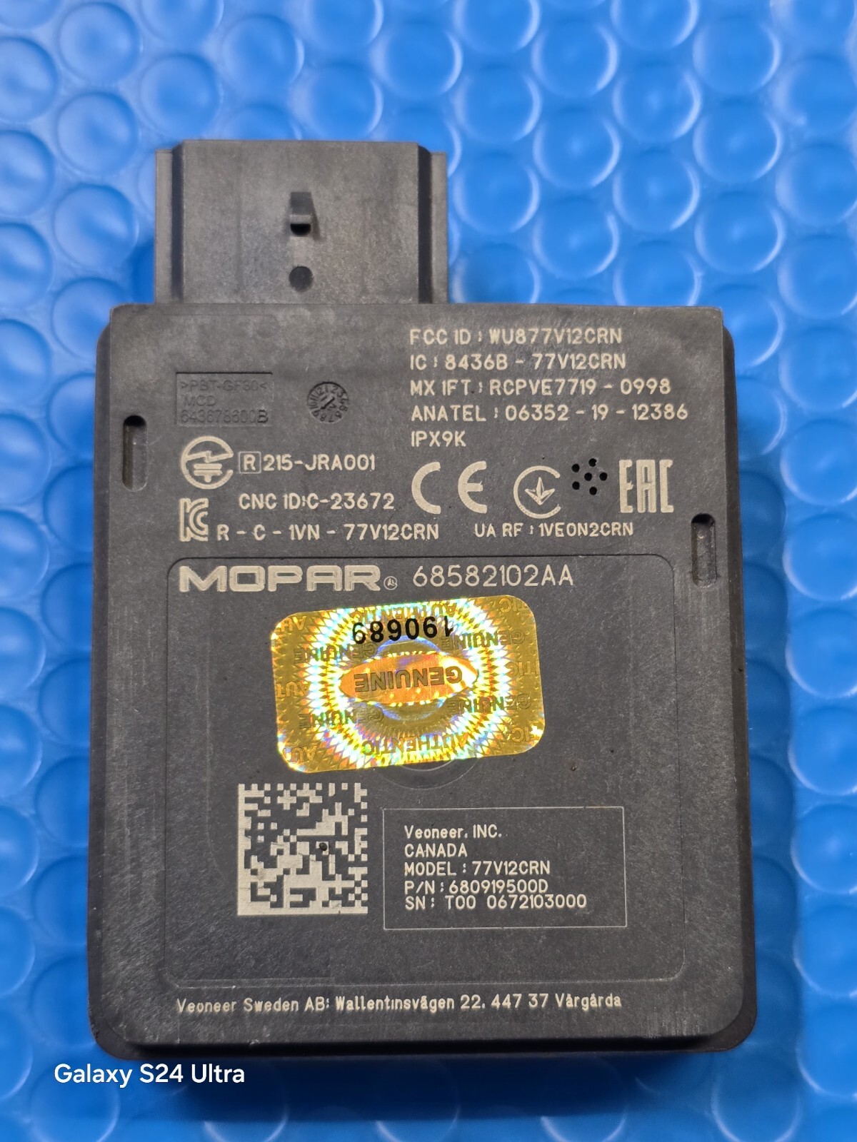 21-23 Dodge Challenger Charger Rear Blind Spot Detection Module OEM